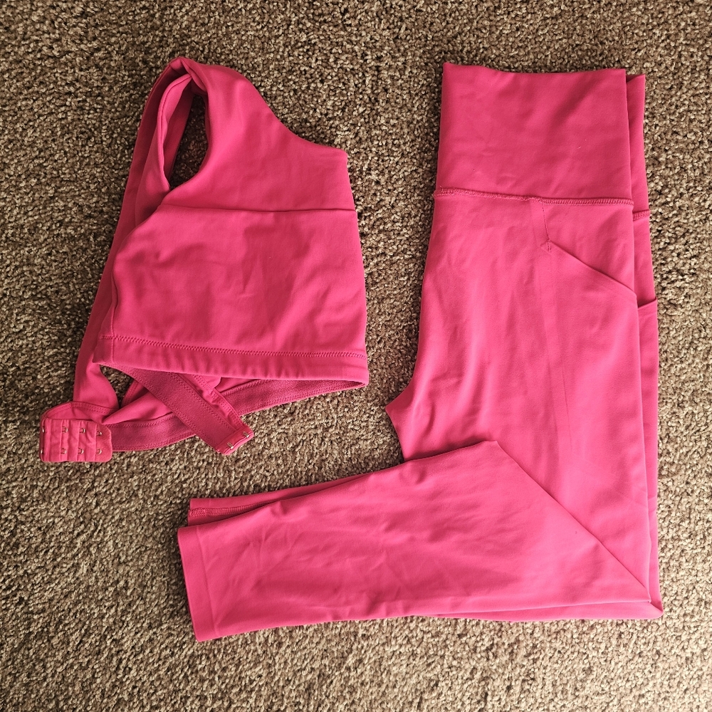 Bright pink athletic set size Medium